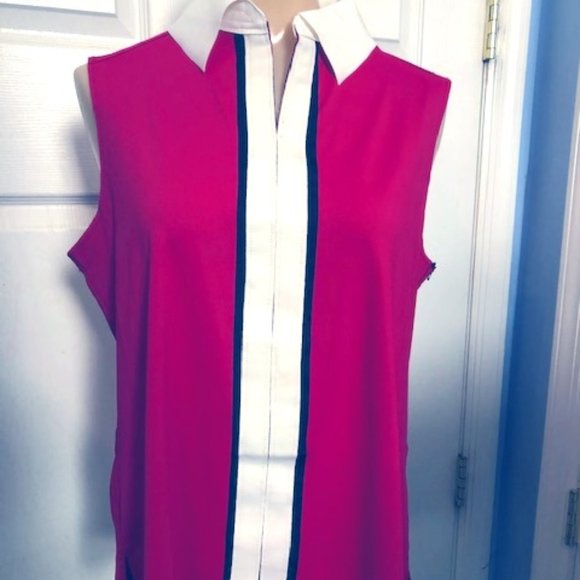 Belyn Key Women's Golf" Raspberry" Blouse - Picture 1 of 3